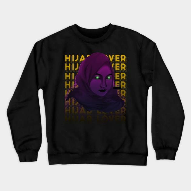 Hijab Urban Streetwear Design Crewneck Sweatshirt by clairvoyant